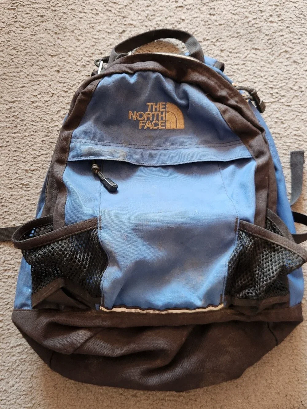 THE NORTH FACE Yavapai Backpack Blue Vintage 30 Liter Nylon Laptop Hiking Travel